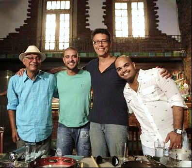 Da esq.: Pecê Ribeiro, Diogo Nogueira, Augusto Martins e Marcel Powell